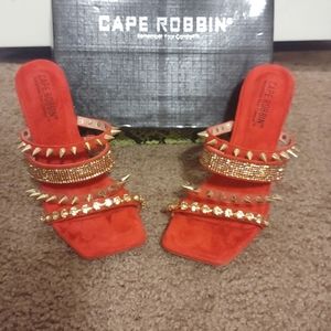 Red and Gold Heels